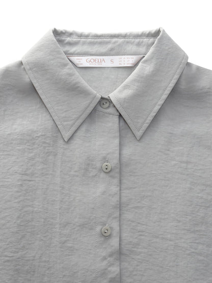 [Preview] Triacetate Blend Women Oversized Shirt