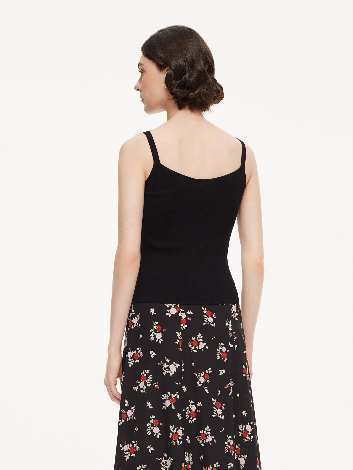 Triacetate Lyocell Blend Lace Trim Women Camisole