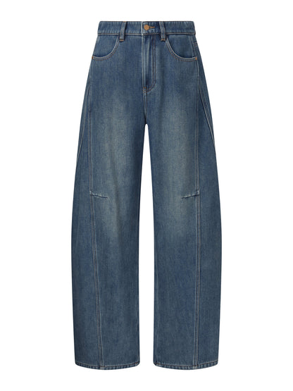 Denim Fleece Lined Women Tapered Jeans
