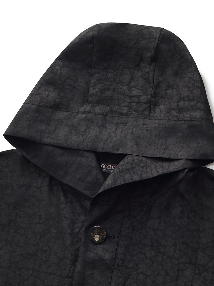 18 Momme Xiang Yun Silk Hooded Unisex Trench Coat