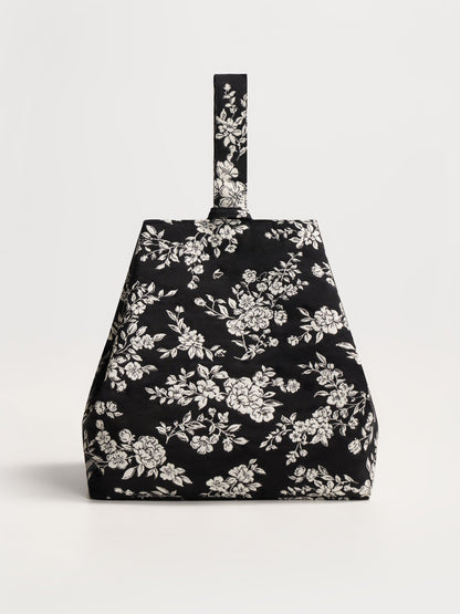 New Chinese-Style Floral Print Handbag