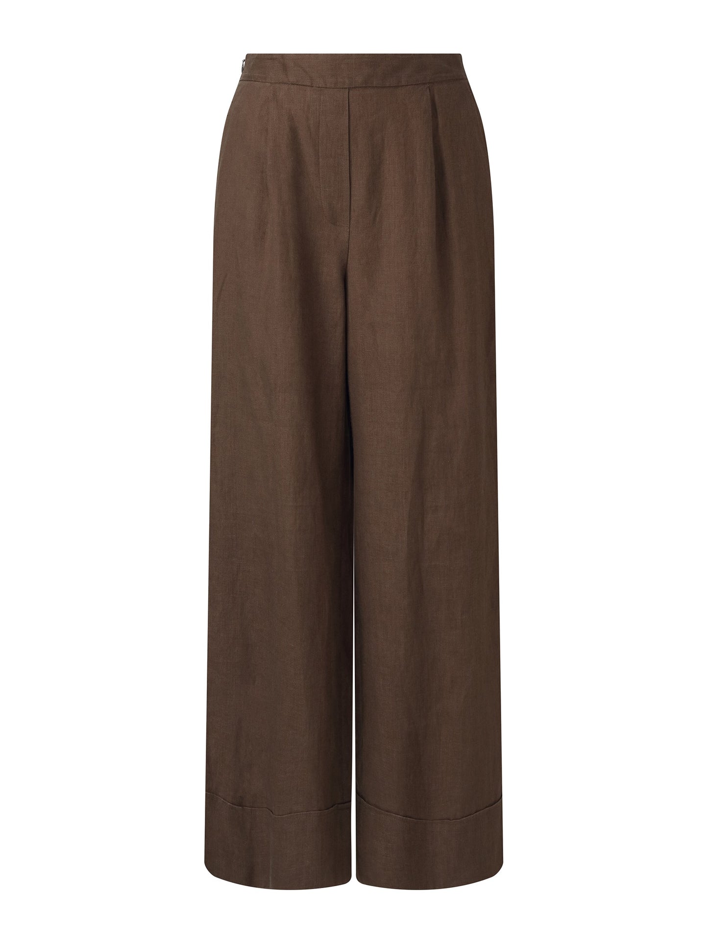 100% Linen Blouse And Pants Two-Piece Set