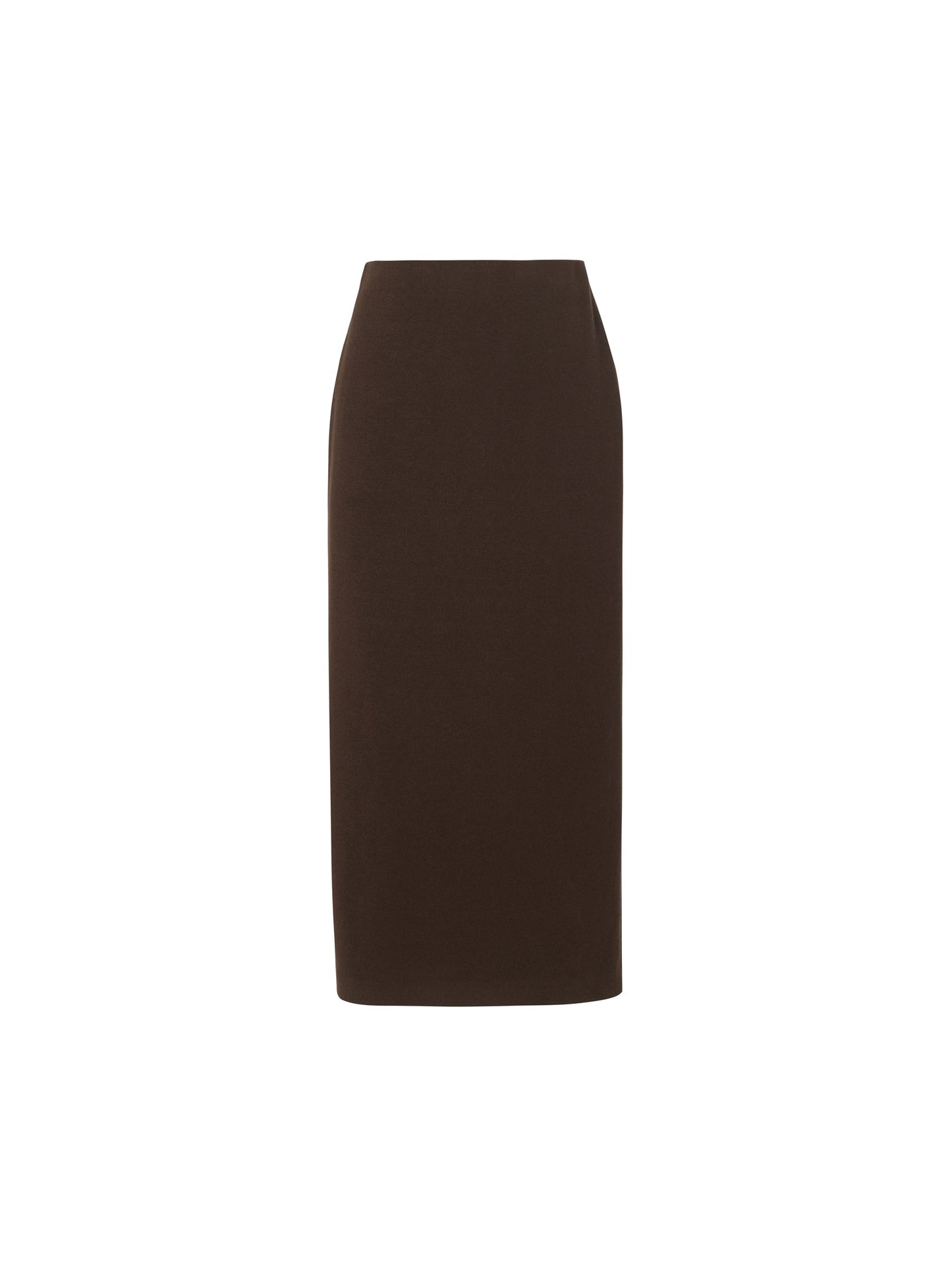 Back Slit Column Women Knit Skirt