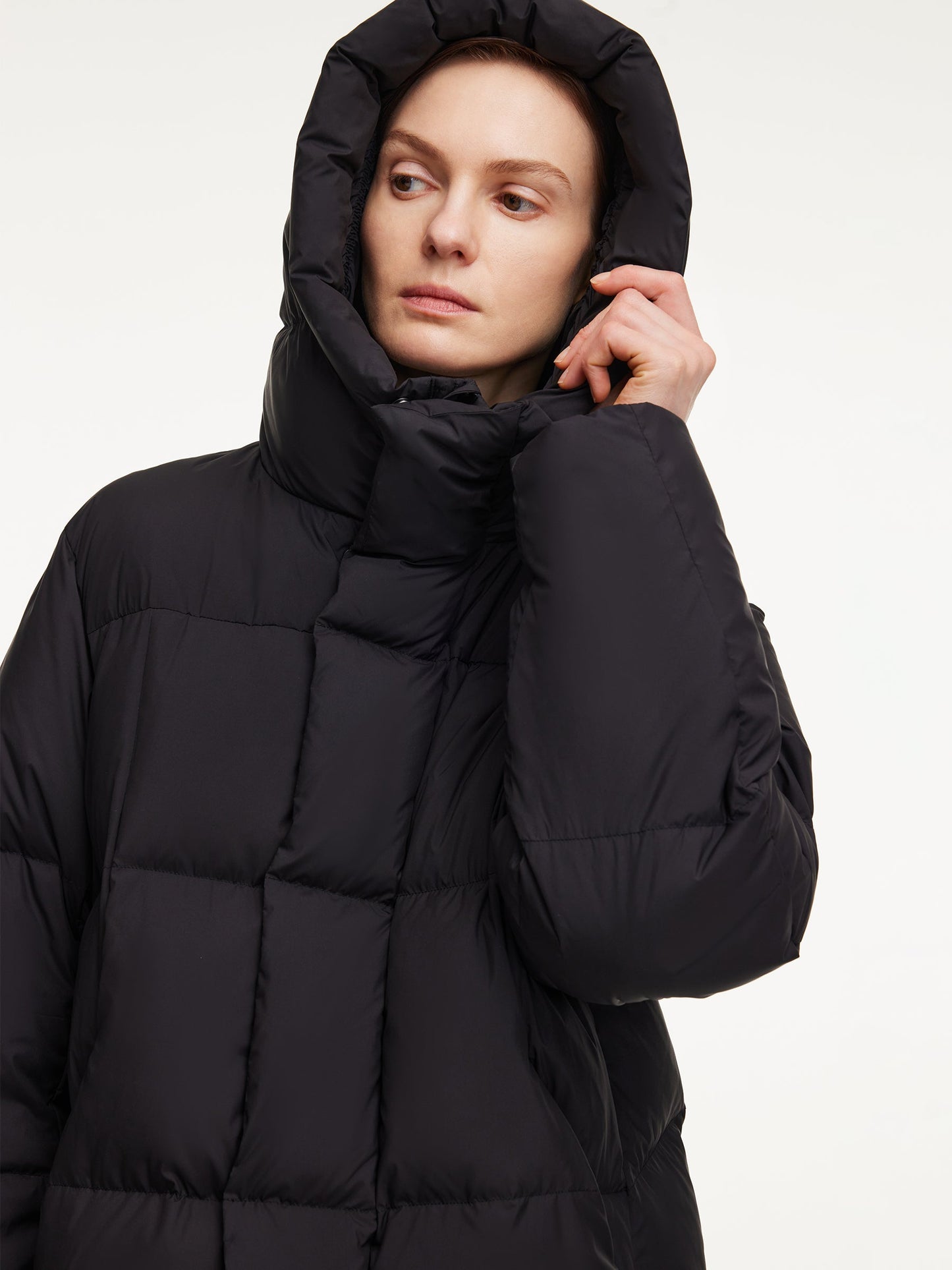 Loose Unisex Hooded Goose Down Jacket