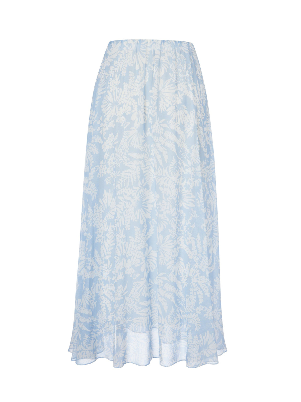 10MM Mulberry Silk Floral Print Women Skirt With Scrunchie