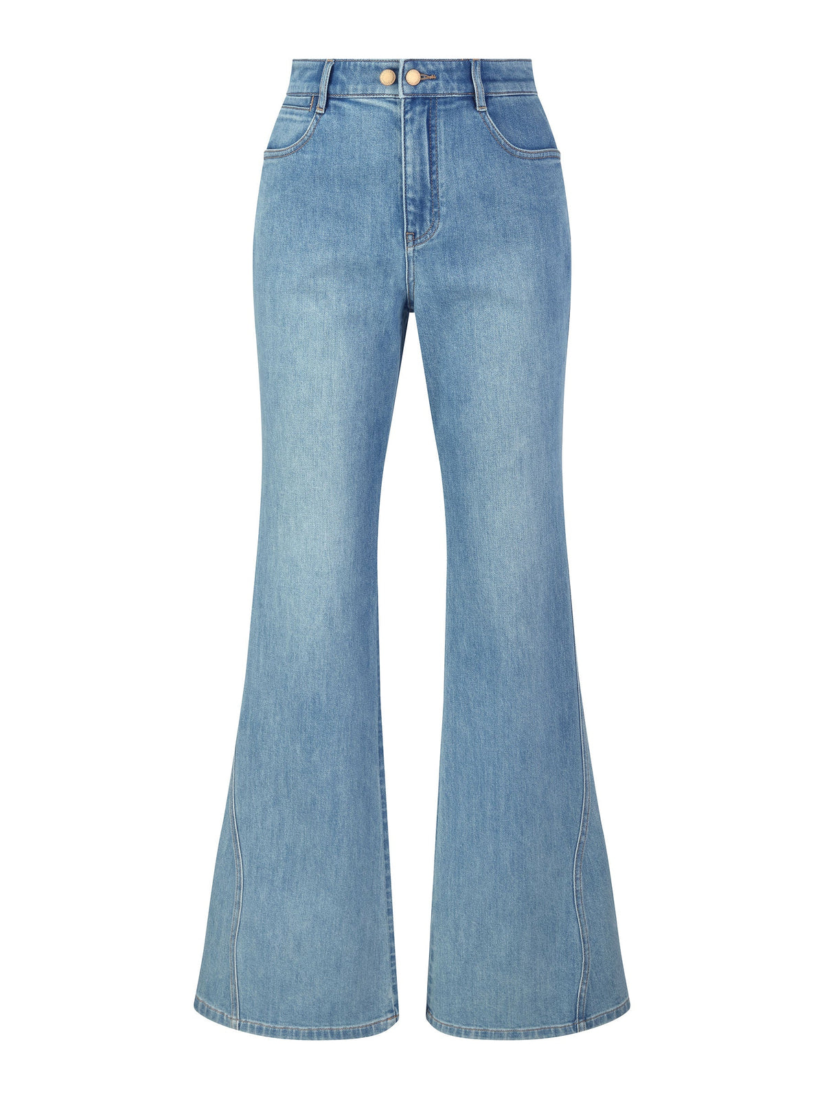 Cotton Denim Stretch Women Flared Jeans