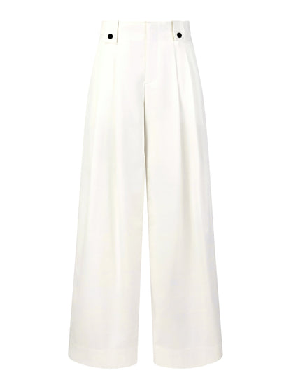 Denim Adjustable Waist Women Relaxed Straight Jeans