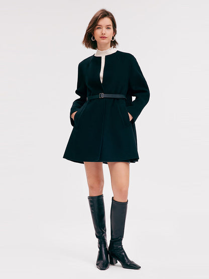 Tencel Woolen Wrapped Women Coat