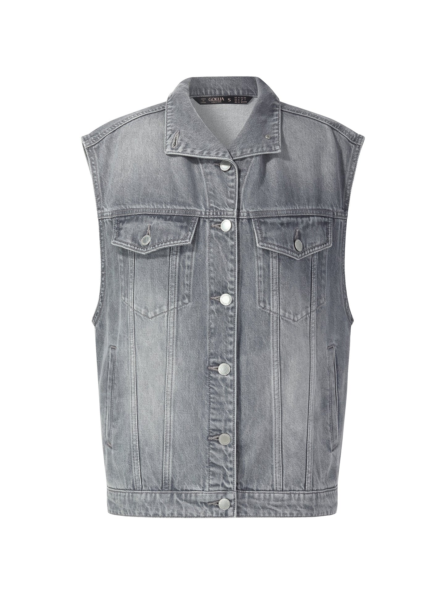 Lyocell Cotton Blend Denim Women Vest