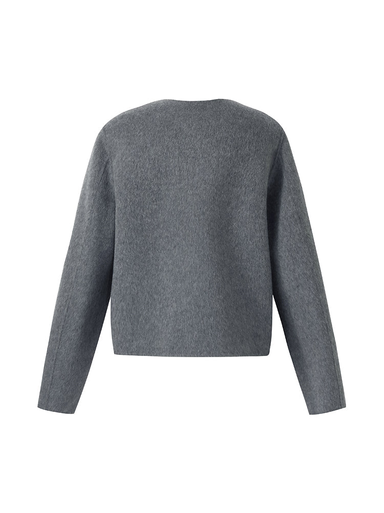 Alpaca Wool Double-Faced Women Jacket