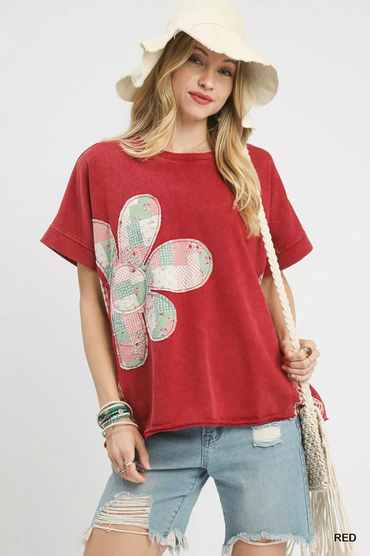 Umgee Mineral Wash French Terry Top