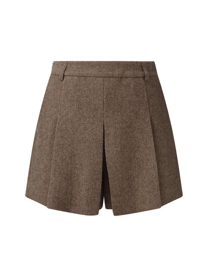 100% Washable Wool Women Culotte Skirt