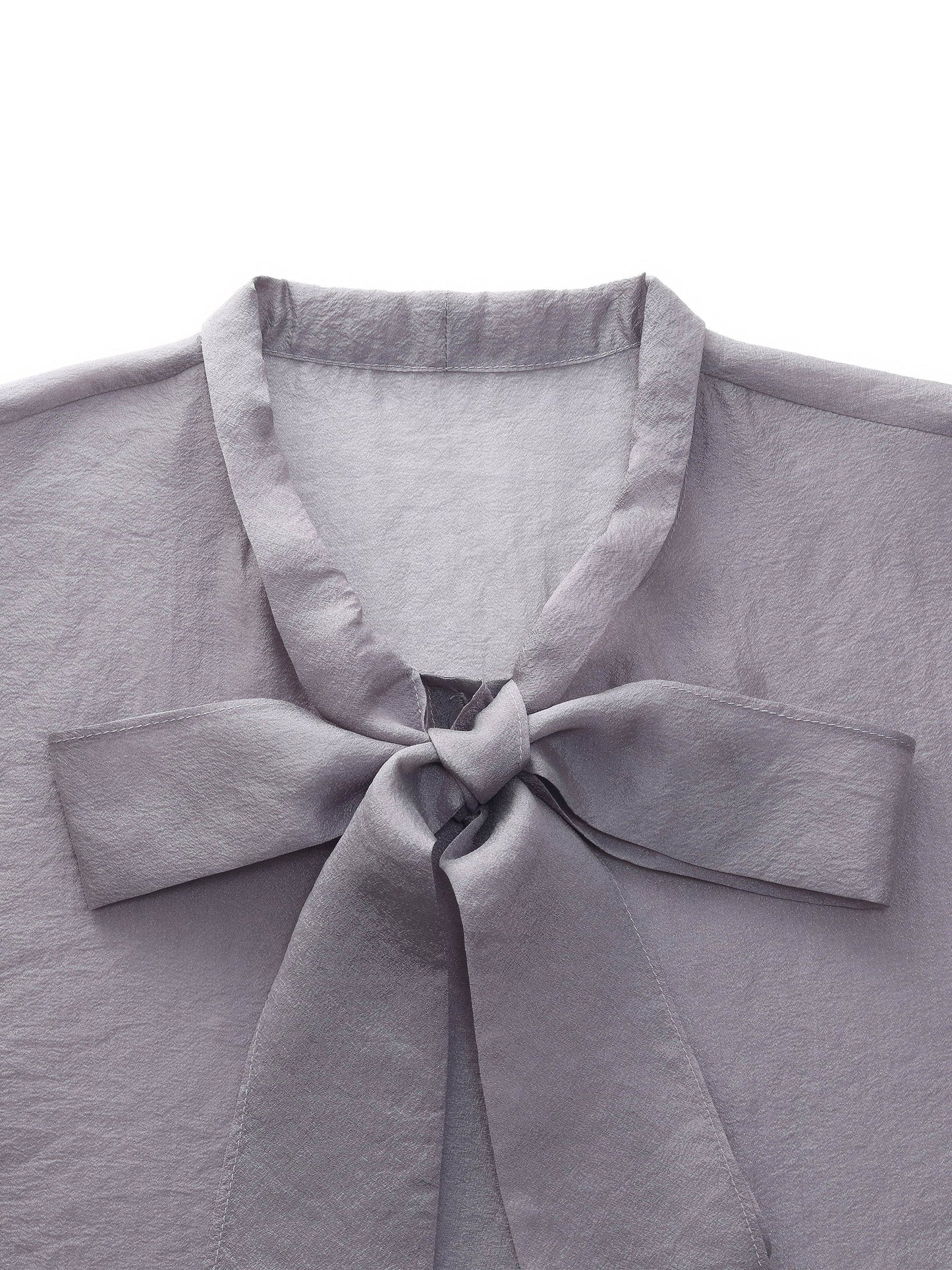 [Preview] Front Knot Women Shirt With Knit Camisole