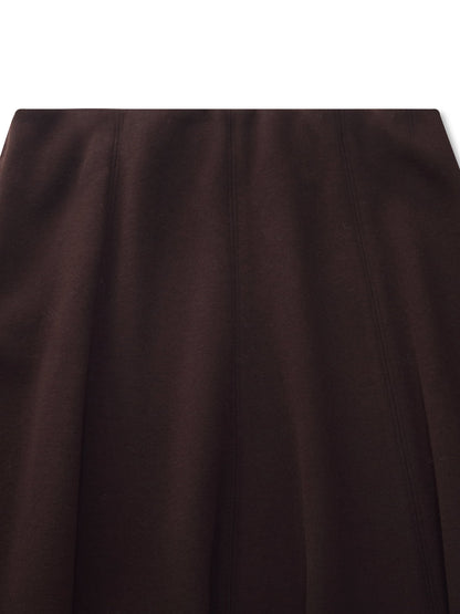 Stretch Flared Women Knit Skirt