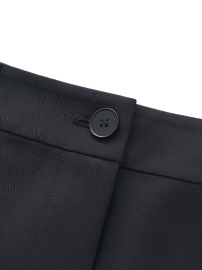 Four-Way Stretch Front Slit Women Micro-Flared Pants