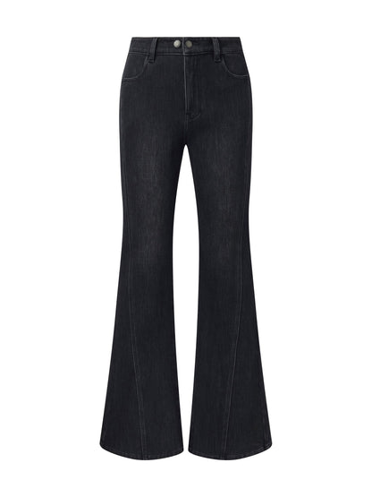 Brushed Denim Women Flared Jeans