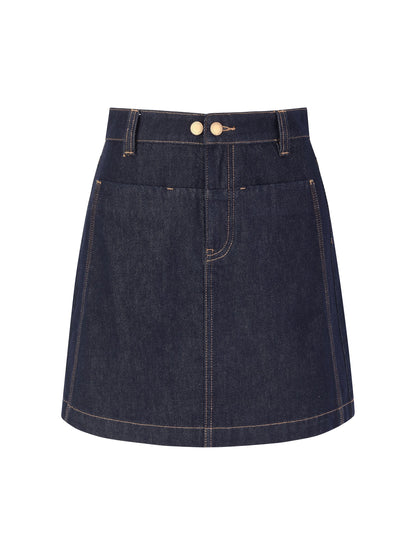 100% Cotton Denim Women A-Line Skirt