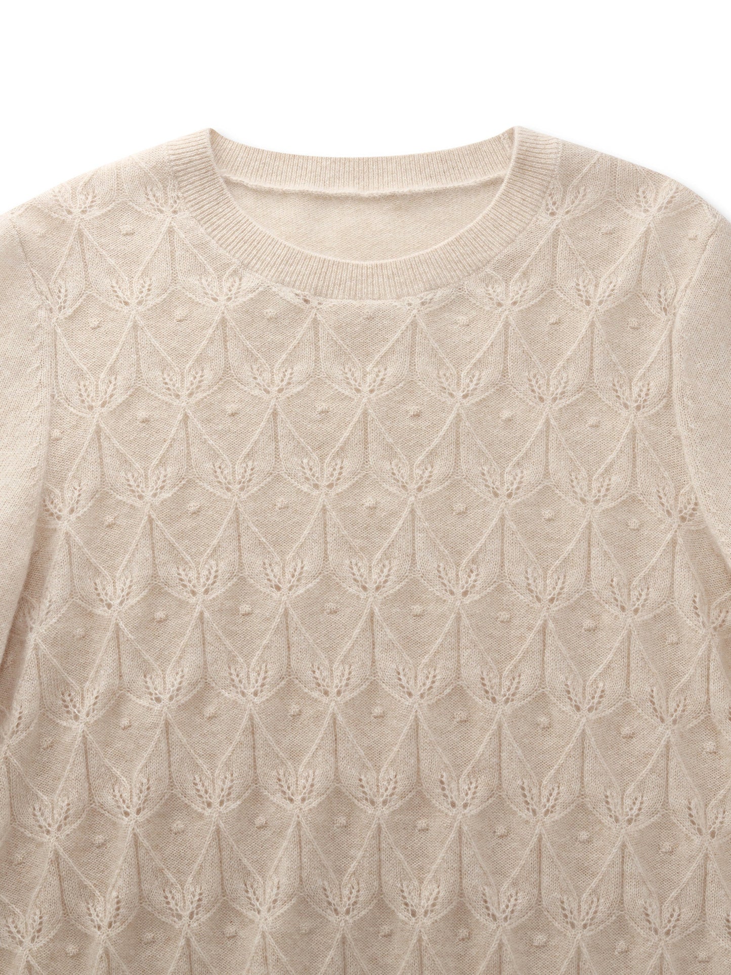 100% Cashmere Jacquard Women Sweater