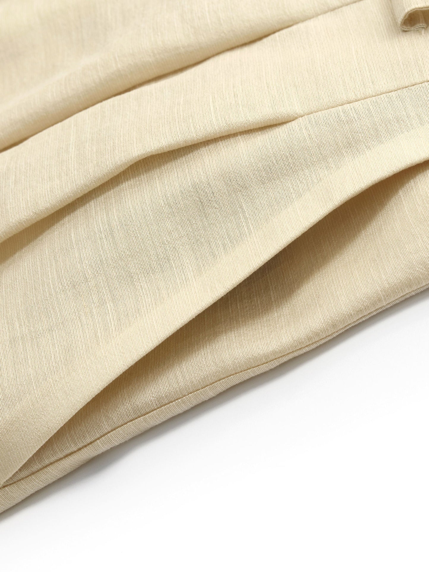 Tencel Acetate Linen Blend Women Straight Leg Pants