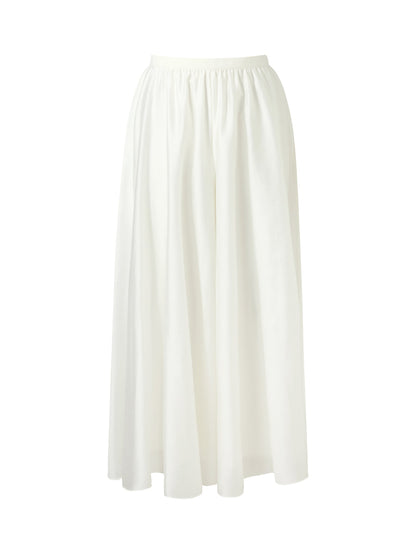 Tencel Blend A-Line Elastic Waist Women Culottes