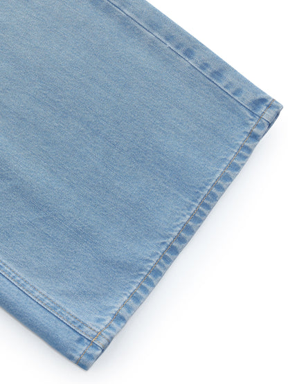 100% Lyocell Denim Women Straight Leg Jeans With Belt
