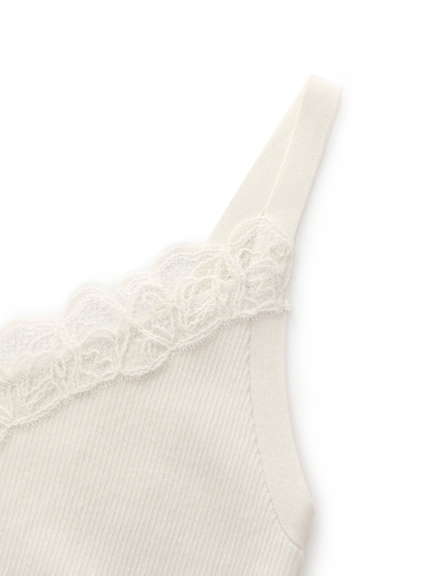 Triacetate Lyocell Blend Lace Trim Women Camisole