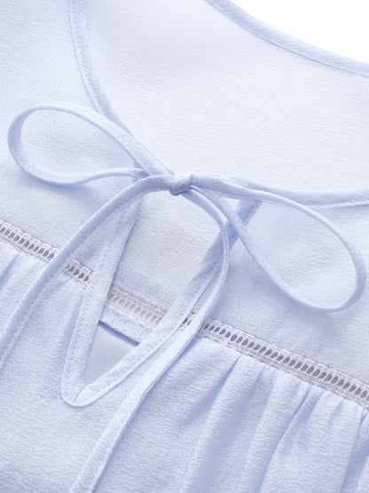 Loose Fit Cap Sleeve Top And A-Line Skirt Two-Piece Set