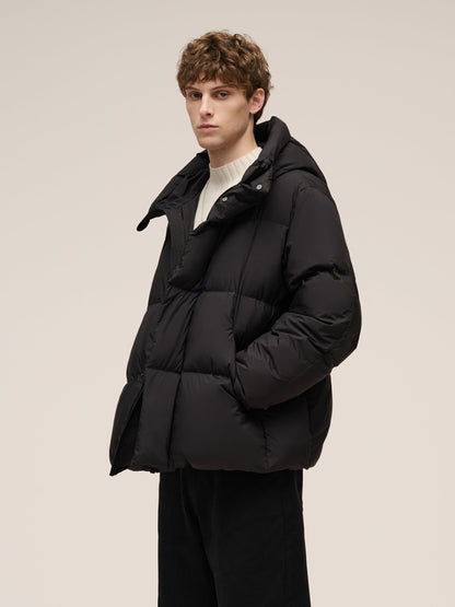 Loose Unisex Hooded Goose Down Jacket