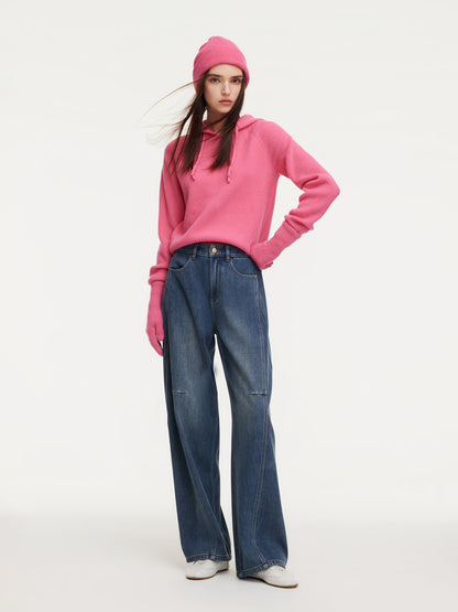 Denim Fleece Lined Women Tapered Jeans