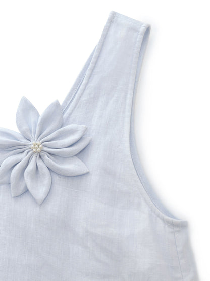 100% Linen Women Sleeveless Maxi Dress