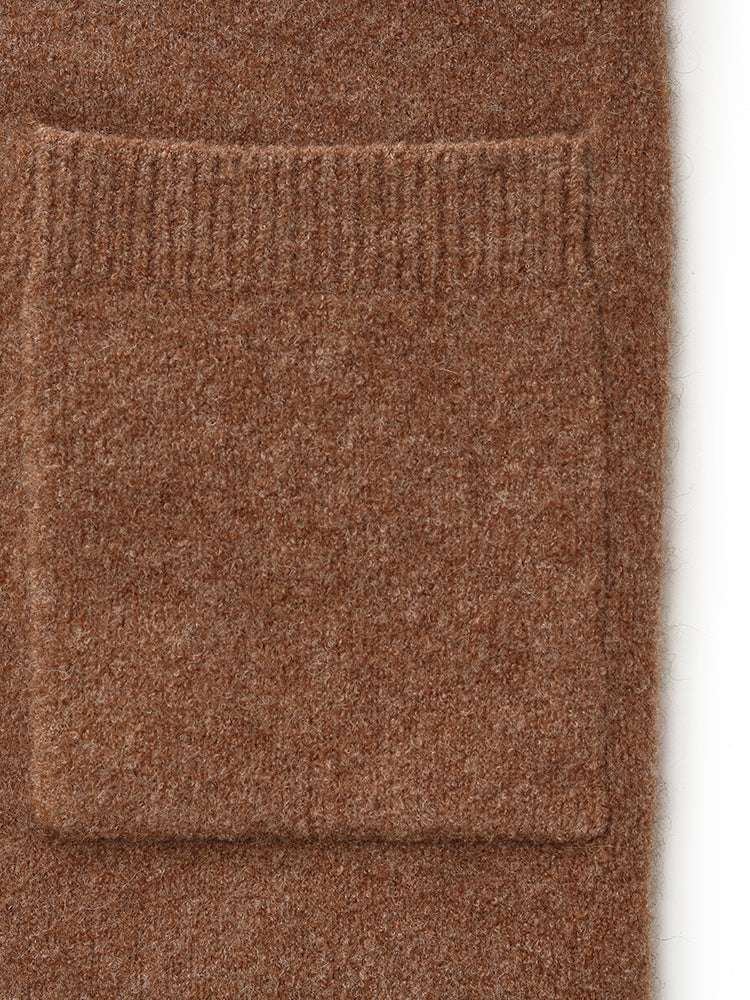 Wool Yak Blend Unisex Long Cardigan