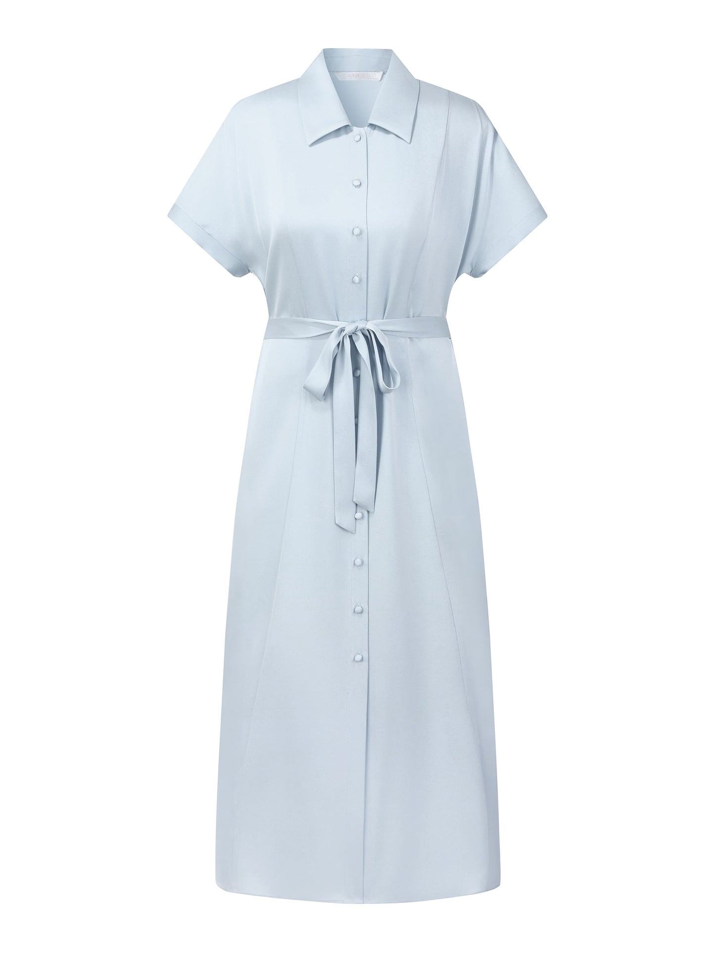 22MM Mulberry Silk Women Maxi Shirt Dress