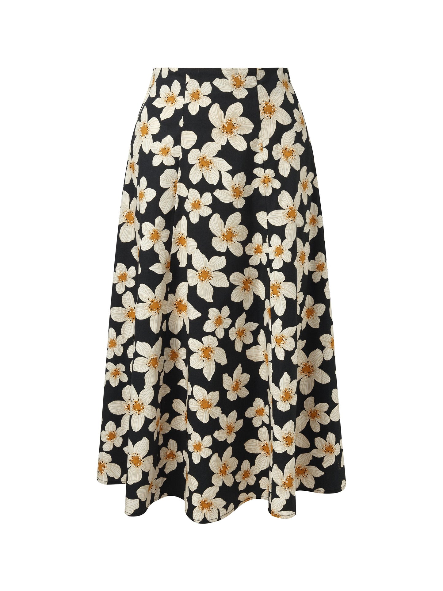 Cotton Stretch Floral Print Women Skirt