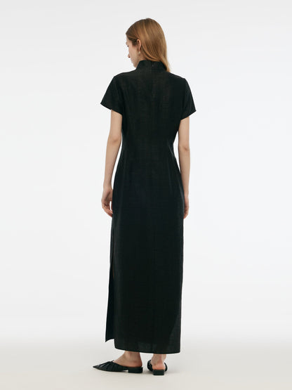 18MM Xiang Yun Silk Women Qipao Maxi Dress