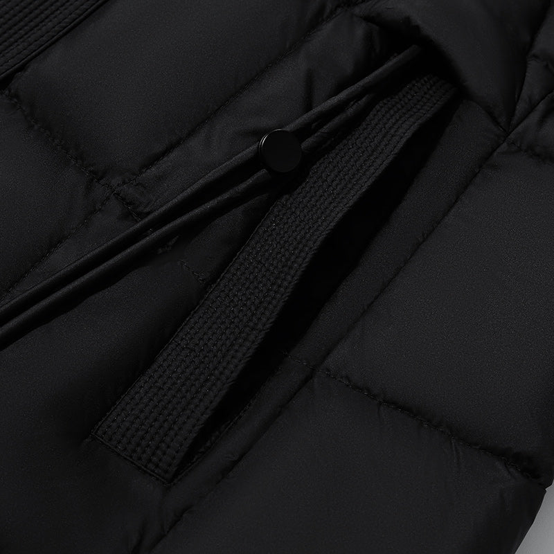 Hooded Pleated Goose Down Garment