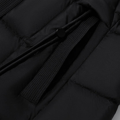 Hooded Pleated Goose Down Garment