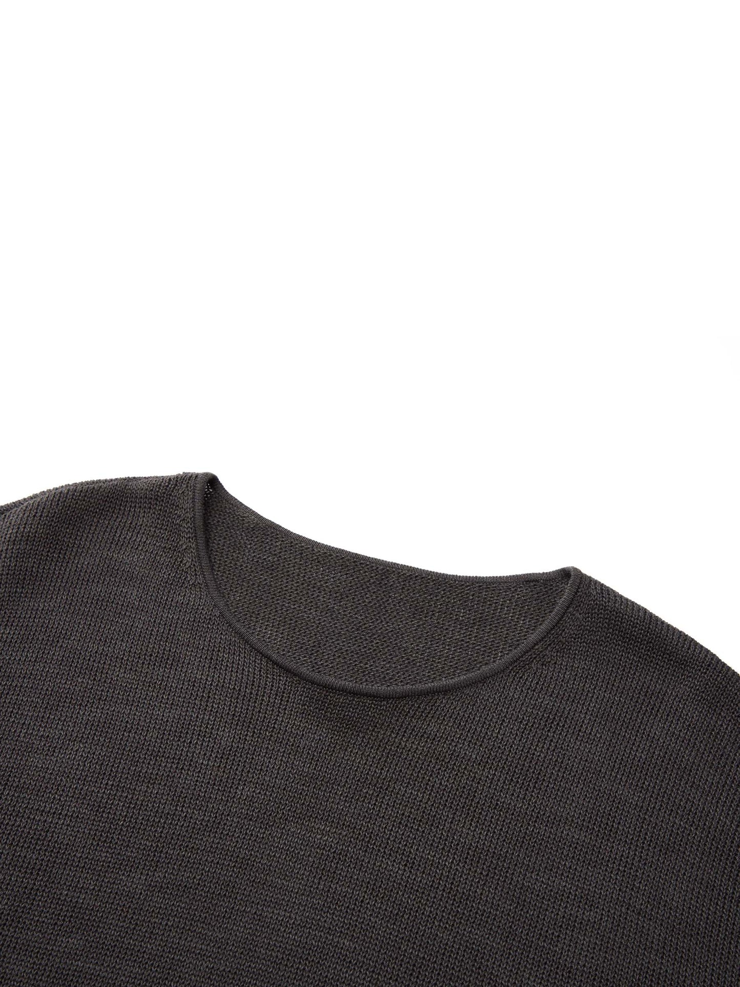 Loose Fit H-Line Round Neck Unisex Sweater