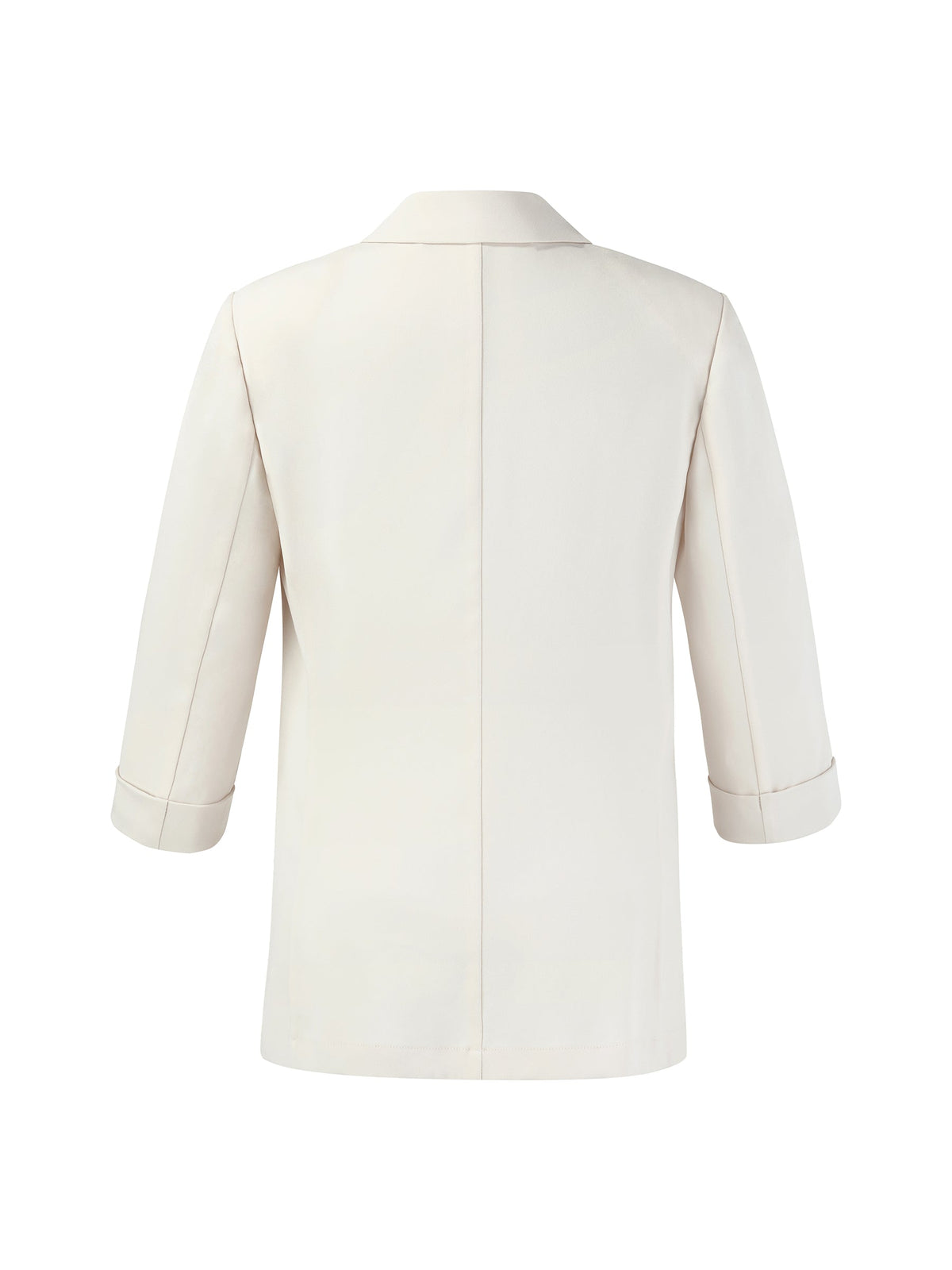Acetate Blend 3/4 Sleeve Women Blazer