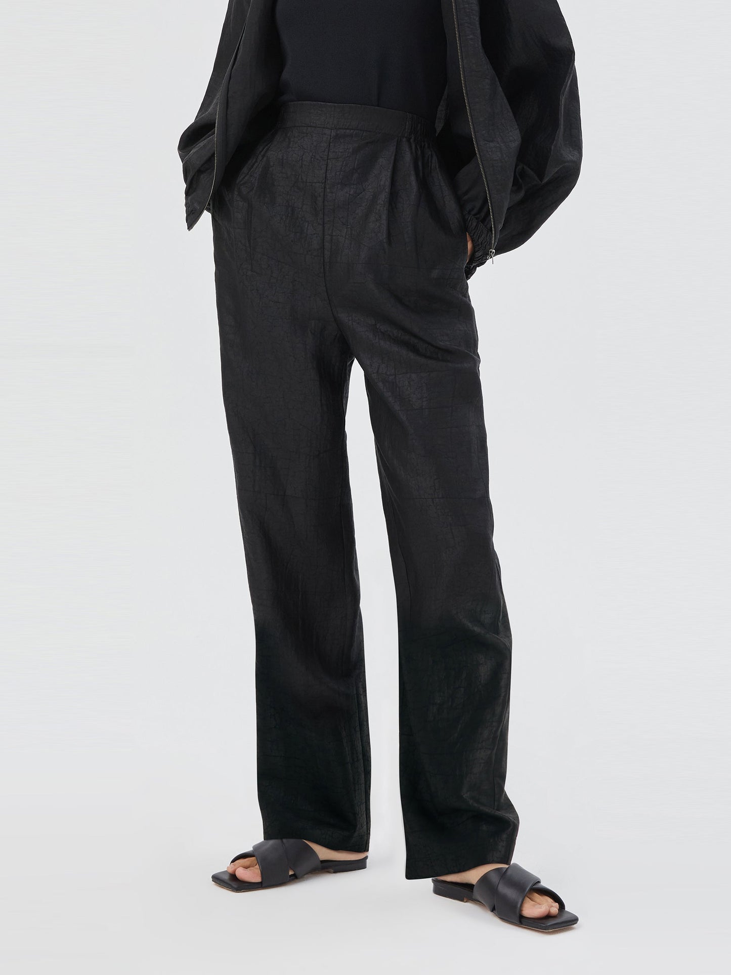 18 Momme Xiang Yun Silk Ankle Banded Pants For Women