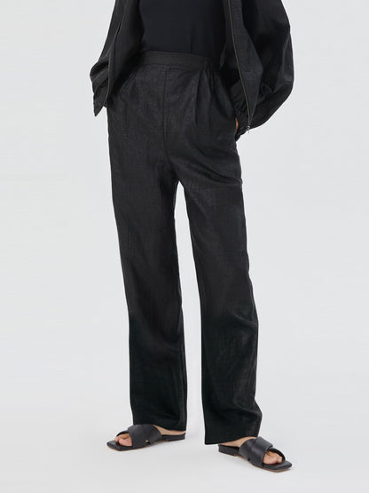18 Momme Xiang Yun Silk Ankle Banded Pants For Women
