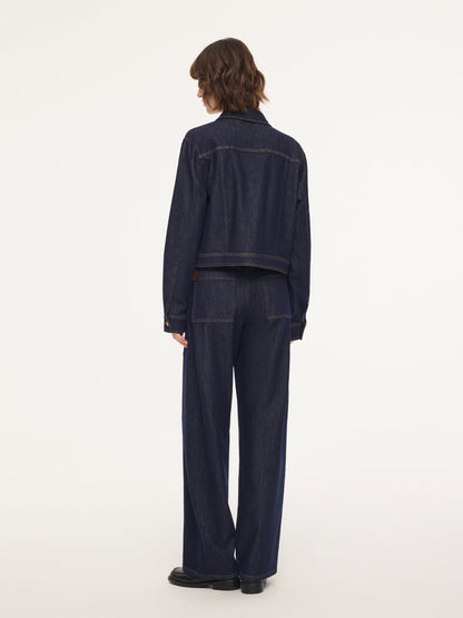 Denim Single-Breasted Women Jacket