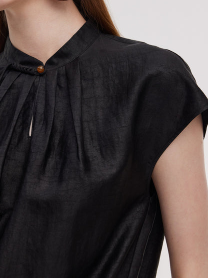 16MM Xiang Yun Silk Women Cap Sleeve Top