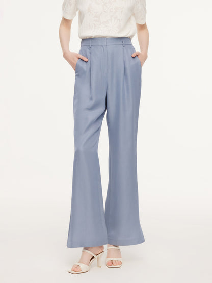 Acetate Tencel Linen Blend Women Suit Pants