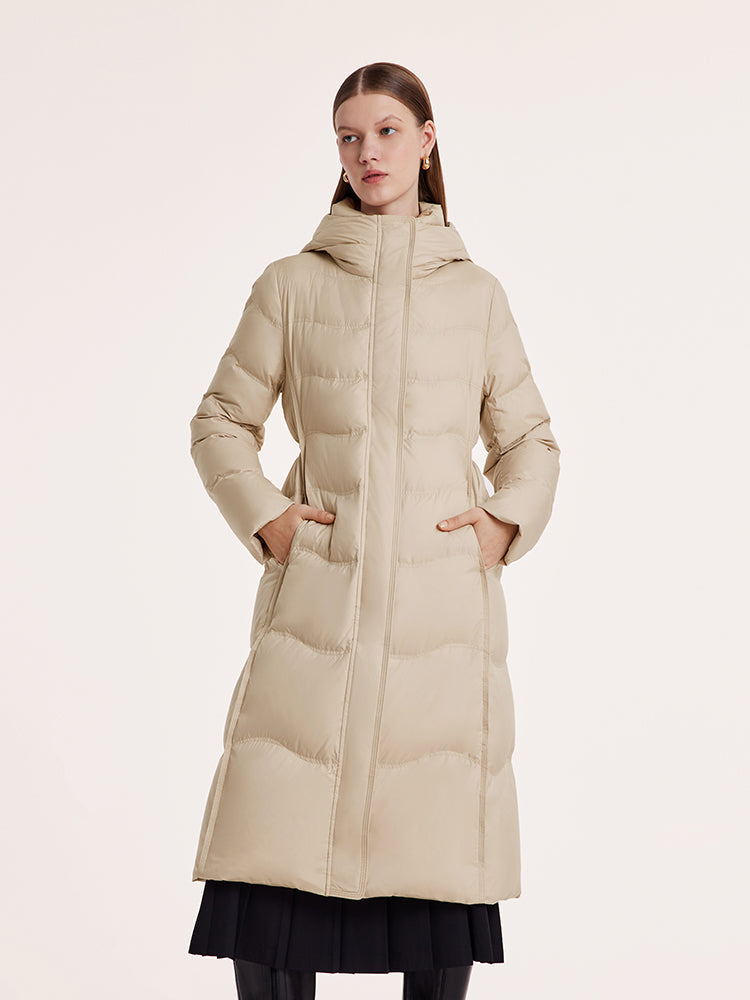 Hooded Long Goose Down Garment