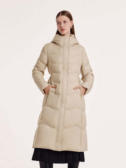 Hooded Long Goose Down Garment