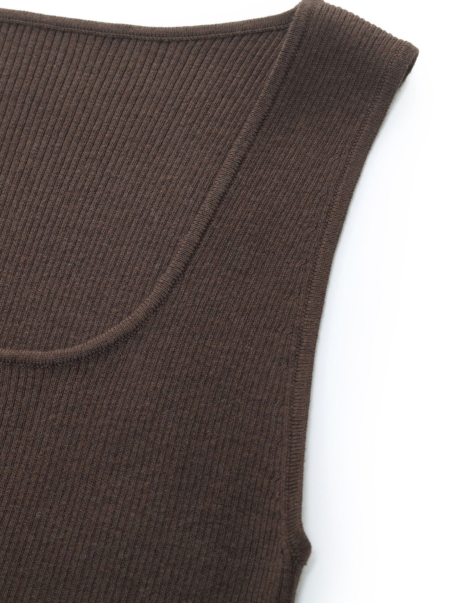 Square Neck Women Knit Tank Top