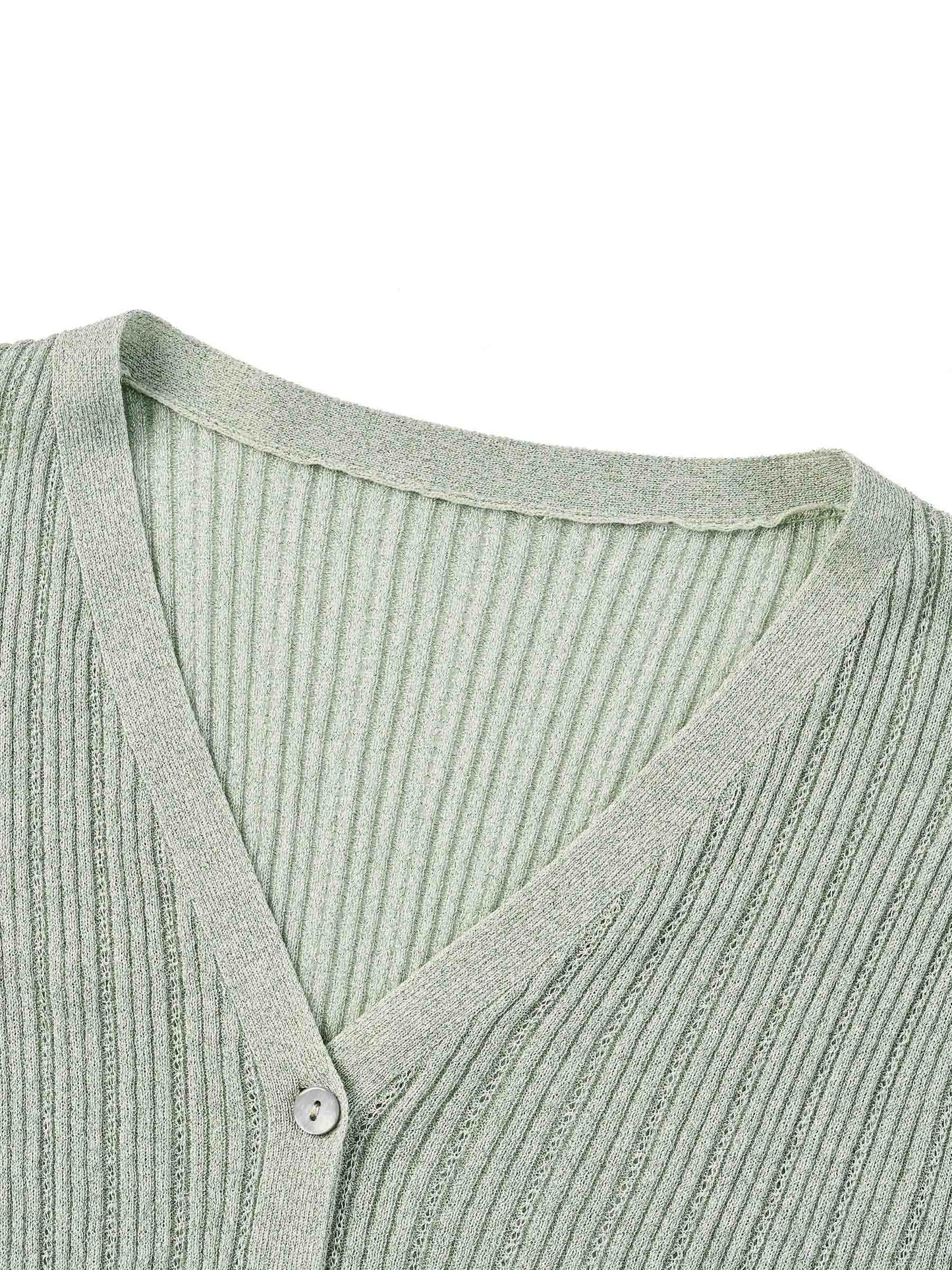 Tencel Wool Blend V-Neck Women Cardigan