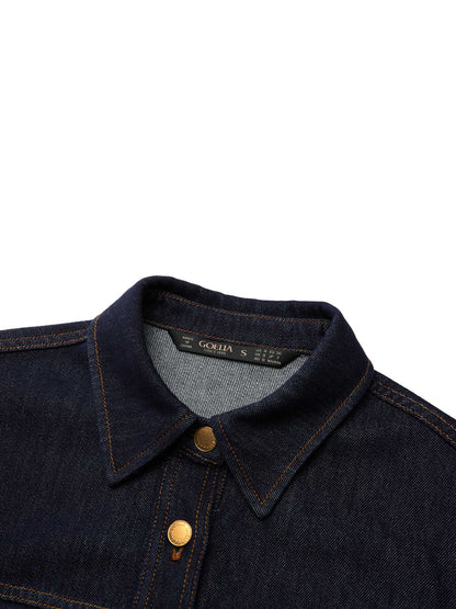 Denim Single-Breasted Women Jacket
