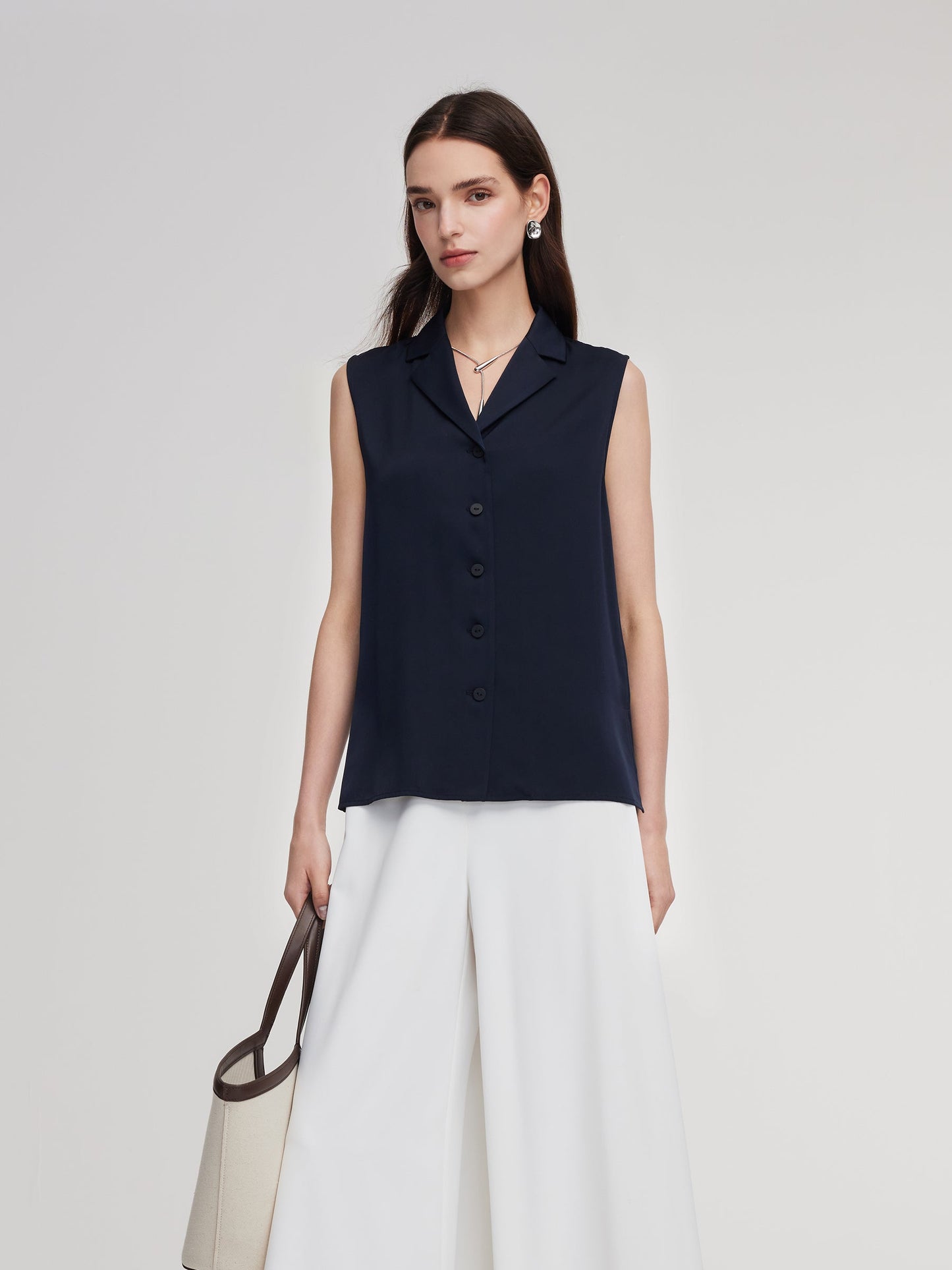22MM Mulberry Silk Sleeveless Women Shirt