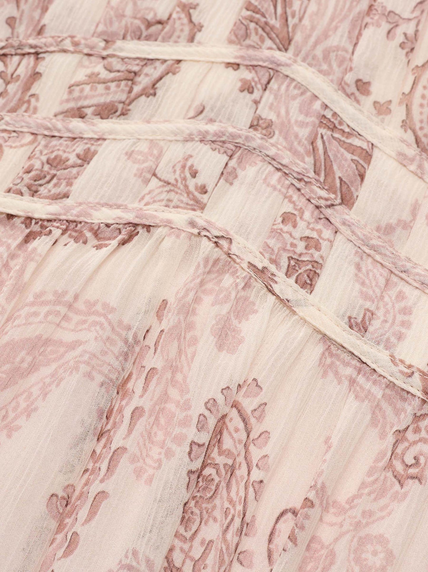 10MM Mulberry Silk Paisley Print Women Strap Maxi Dress